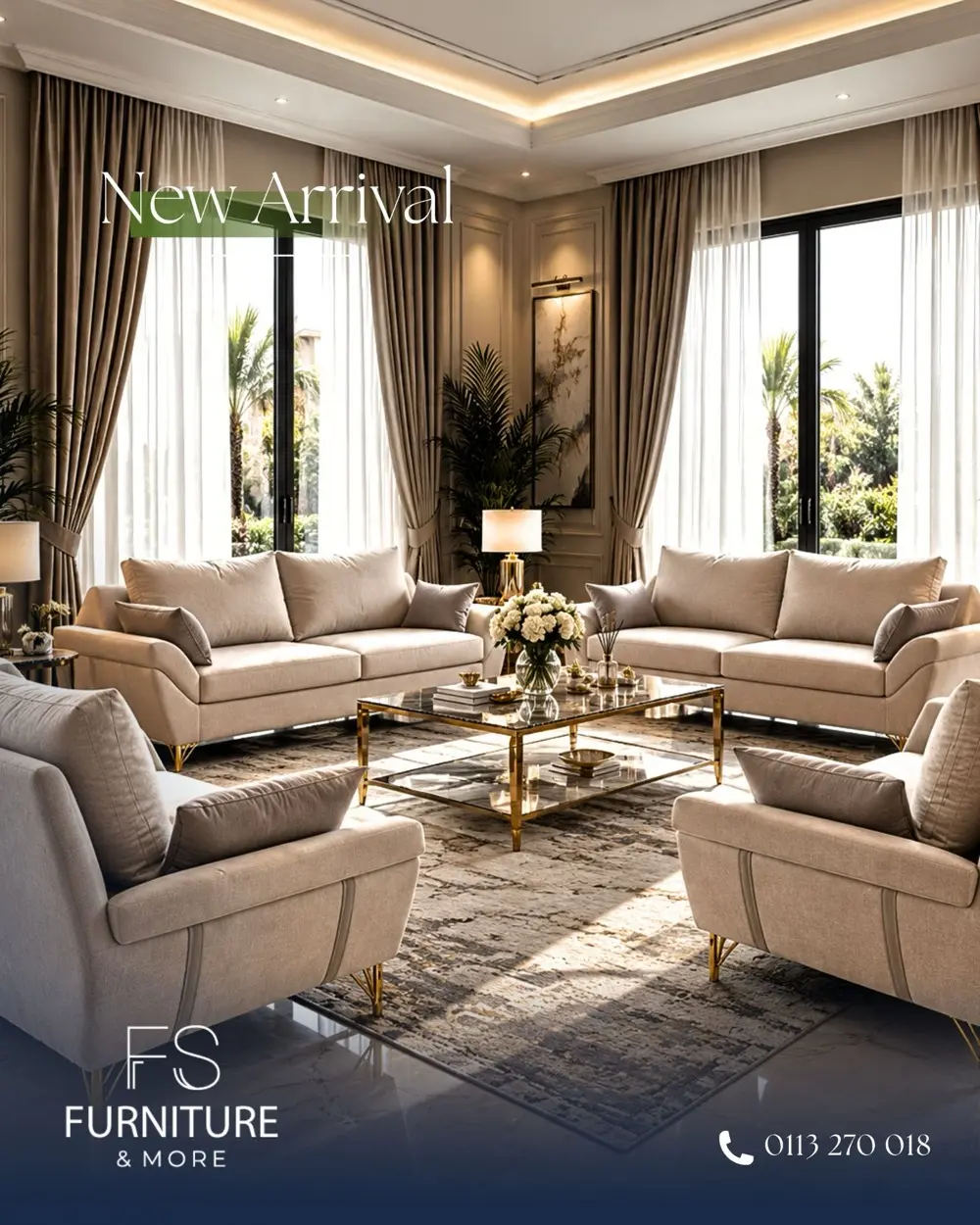 Sahara Modern Living Set – Living room at FS Furniture & More, Nairobi