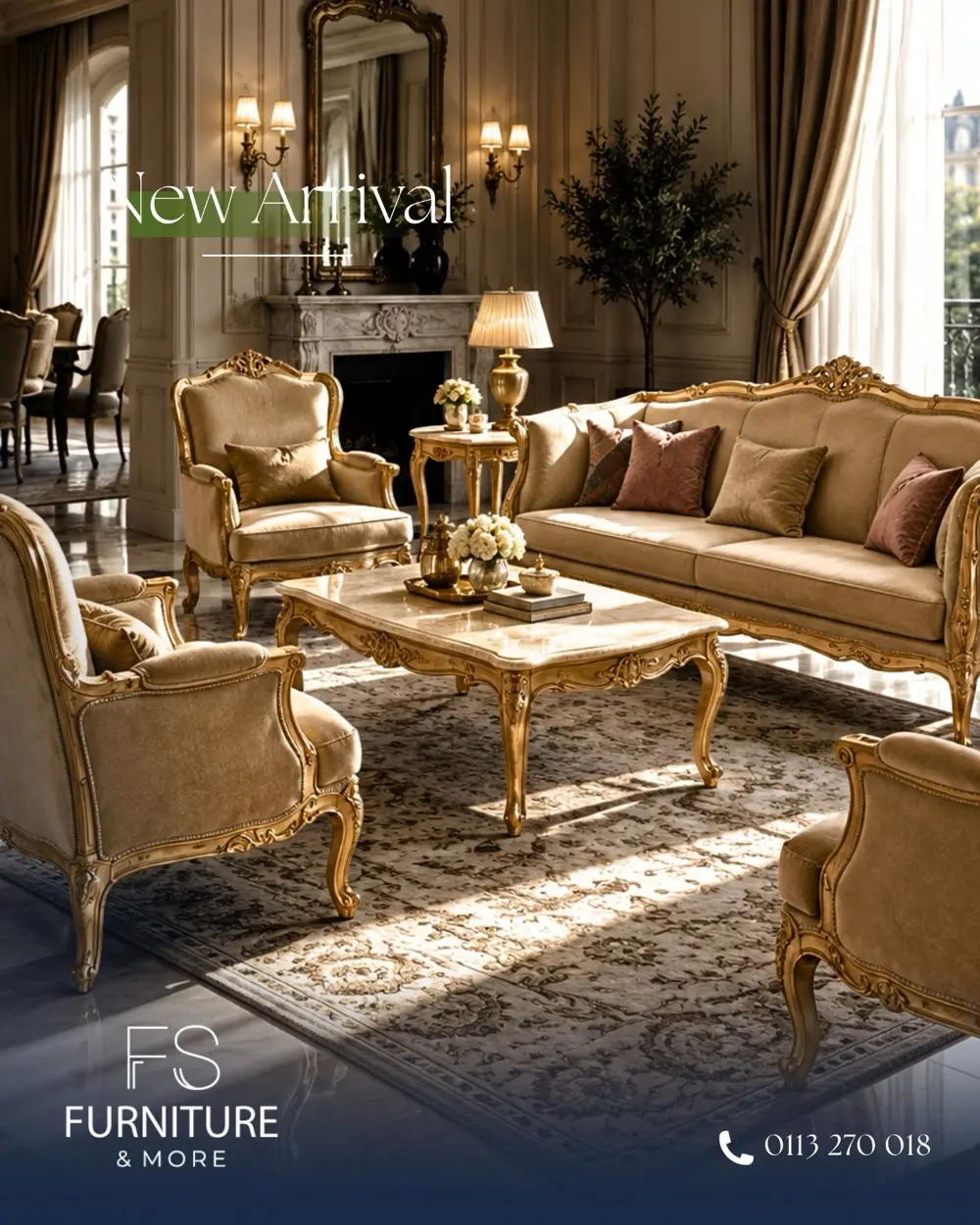 Sand Gold Living Set – Living room at FS Furniture & More, Nairobi