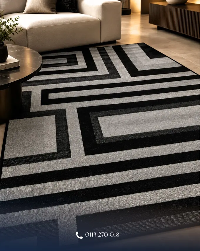 Maze Monochrome Rug – Rugs in Nairobi
