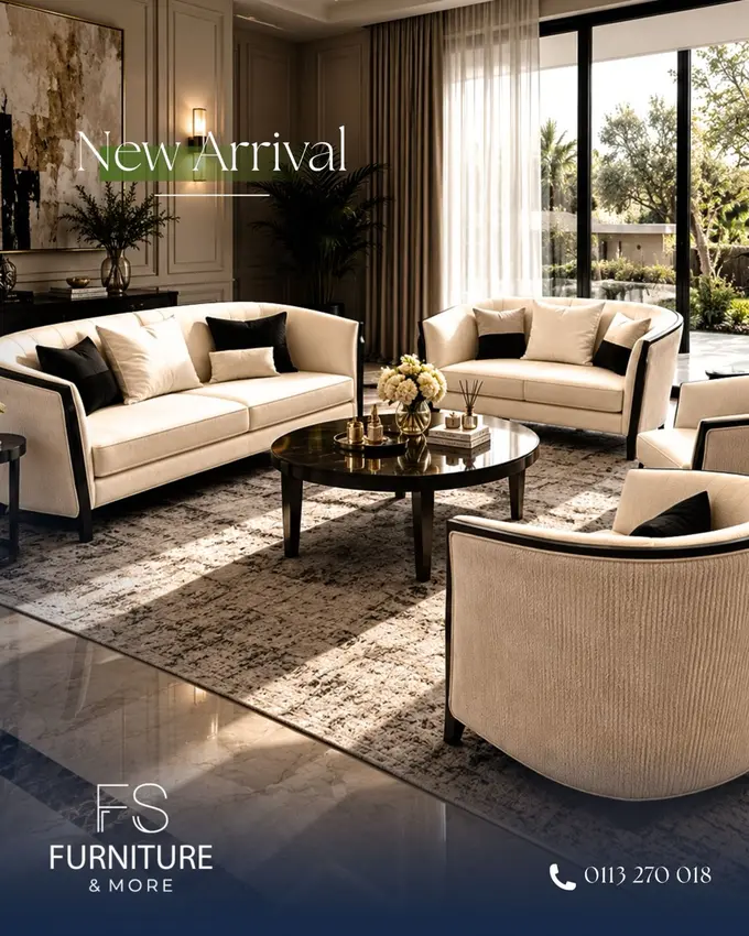 Noir Curve Living Set – Living room in Nairobi