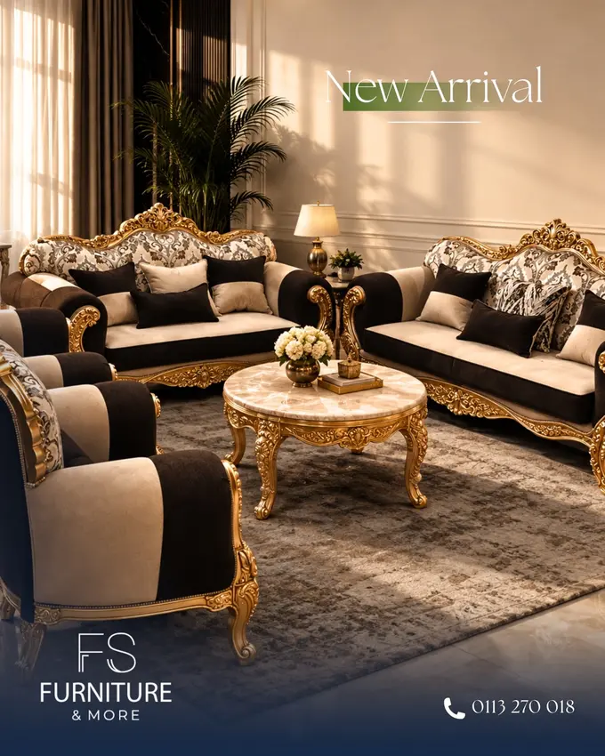 Royal Baroque Living Set – Living room in Nairobi