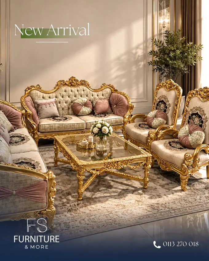 Golden Rose Living Set – Living room in Nairobi