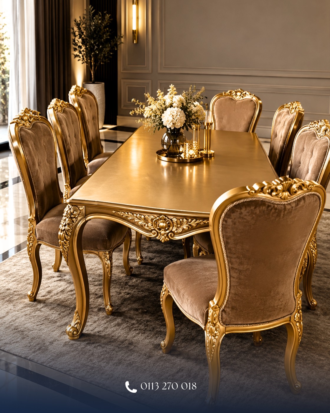 Royal Gold Dining Set