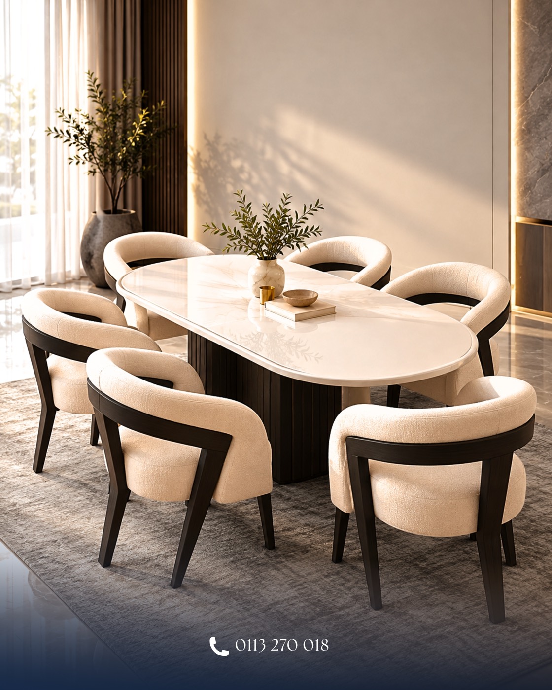 Luna Oval Dining Set